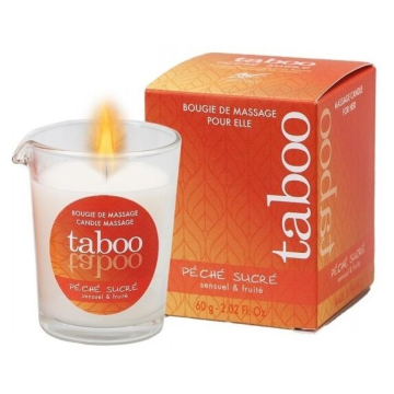 RUF - TABOO CANDELA DA MASSAGGIO PER LEI PECHE SUCRE PROFUMO NETTARINA
