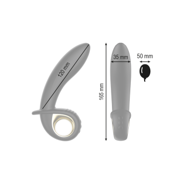IBIZA - LEISTUNGSSTARKER AUFBLASBARER ANAL/VAGINAL-VIBRATOR MIT FERNB…