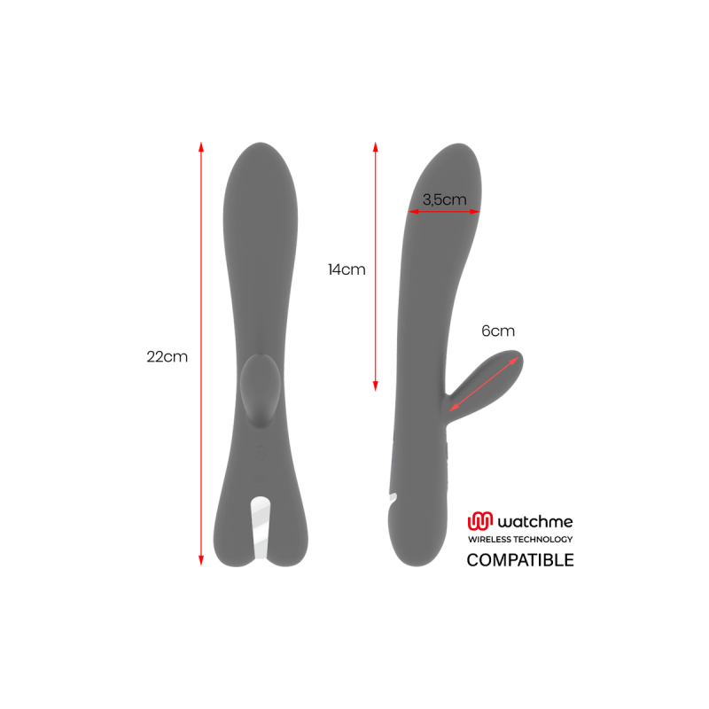 Brilly Glam - Erik Vibromasseur + Télécommande Watchme | Vybes.it