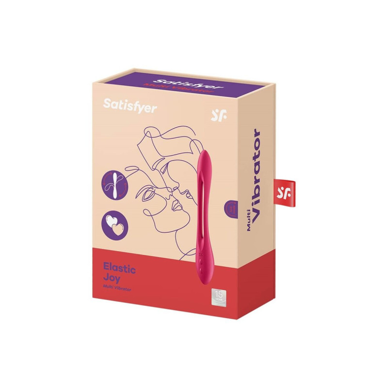 Satisfyer - Elastic Joy Multi Vibrador Rojo | Vybes.it