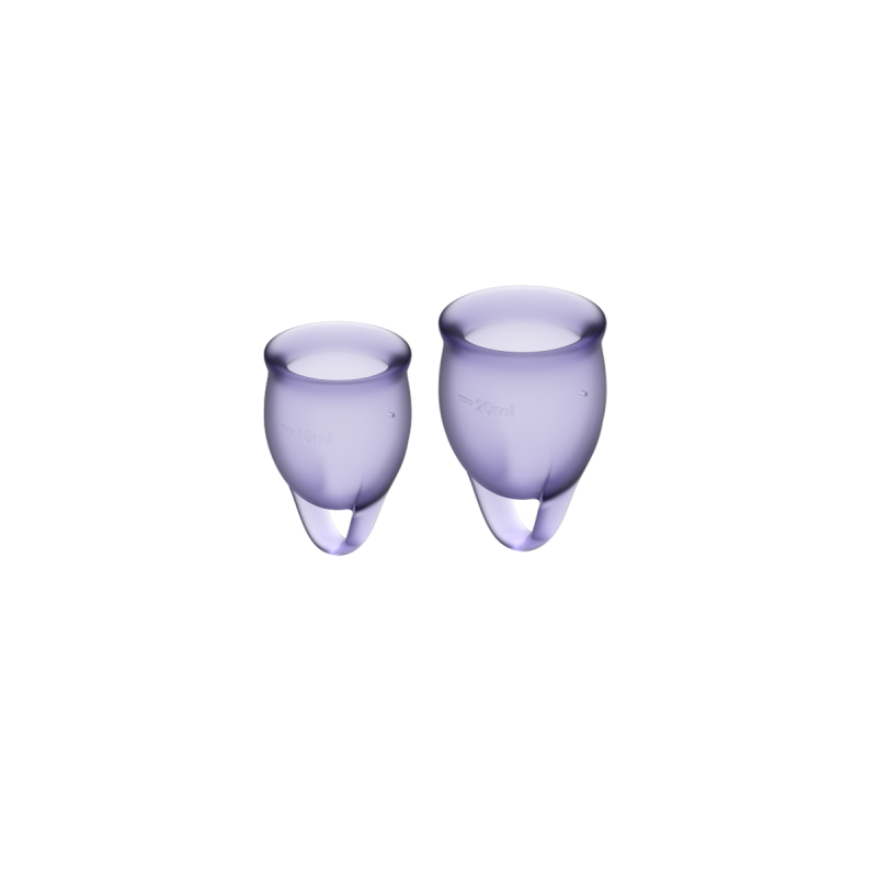 SATISFYER - FEEL CONFIDENT MENSTRUAL CUP LILA 15 + 20 ML - SATISFYER…