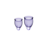 SATISFYER - FEEL CONFIDENT COPPA MESTRUALE VIOLA 15 + 20 ML - SATISFY…