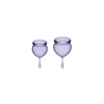 SATISFYER - COUPE MENSTRUELLE FEEL GOOD VIOLET 15 + 20 ML - SATISFYER…