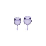 SATISFYER - COUPE MENSTRUELLE FEEL GOOD VIOLET 15 + 20 ML - SATISFYER…