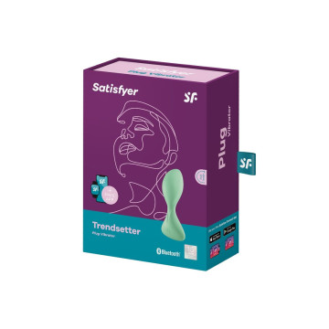 Satisfyer - Trendsetter Plug Vibrador App Verde | Vybes.it
