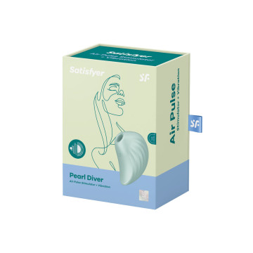 Satisfyer - Pearl Diver Estimulador Y Vibrador Verde | Vybes.it