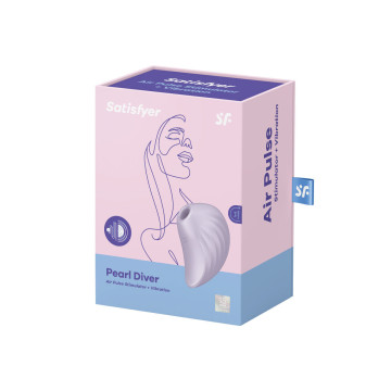 Satisfyer - Pearl Diver Estimulador Y Vibrador Violeta | Vybes.it
