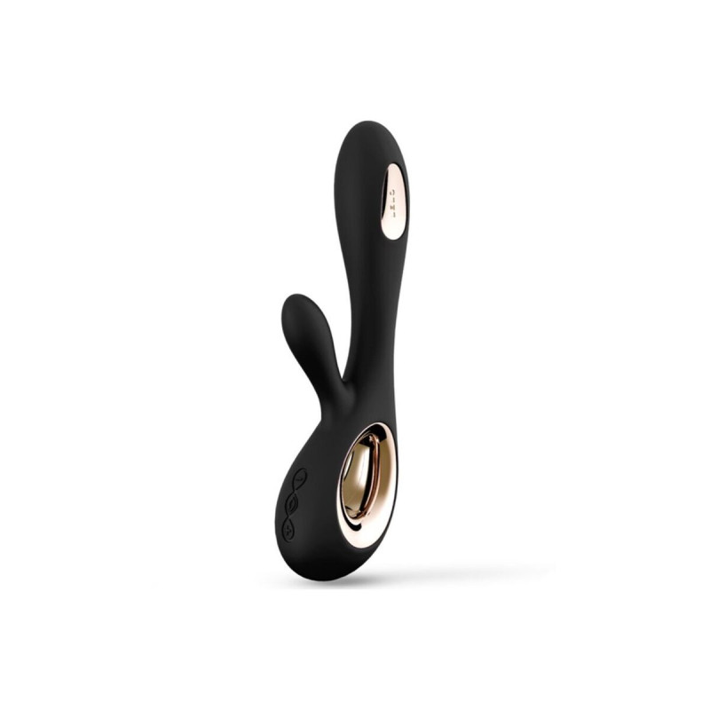 Lelo - Soraya Wave Vibrateur Lapin Noir | Vybes.it