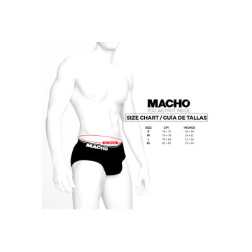 MACHO - MS24R SLIP ROSSO SCURO XL - MACHO UNDERWEAR - /product_models…