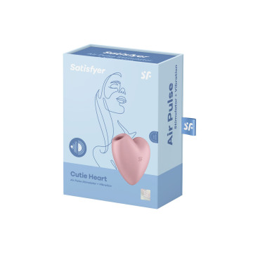 Satisfyer - Cutie Heart Estimulador Y Vibrador Rosa | Vybes.it
