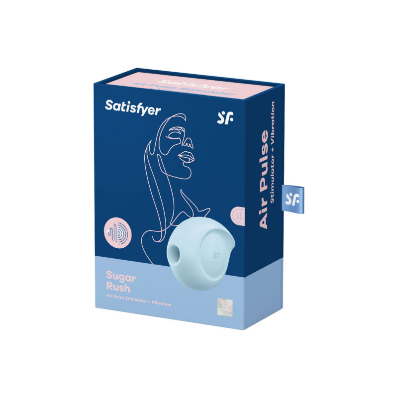 Satisfyer - Sugar Rush Estimulador Y Vibrador Azul | Vybes.it