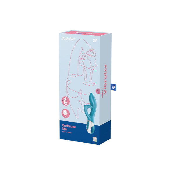 SATISFYER - EMBRACE ME VIBRADOR PUNTO G TURQUESA