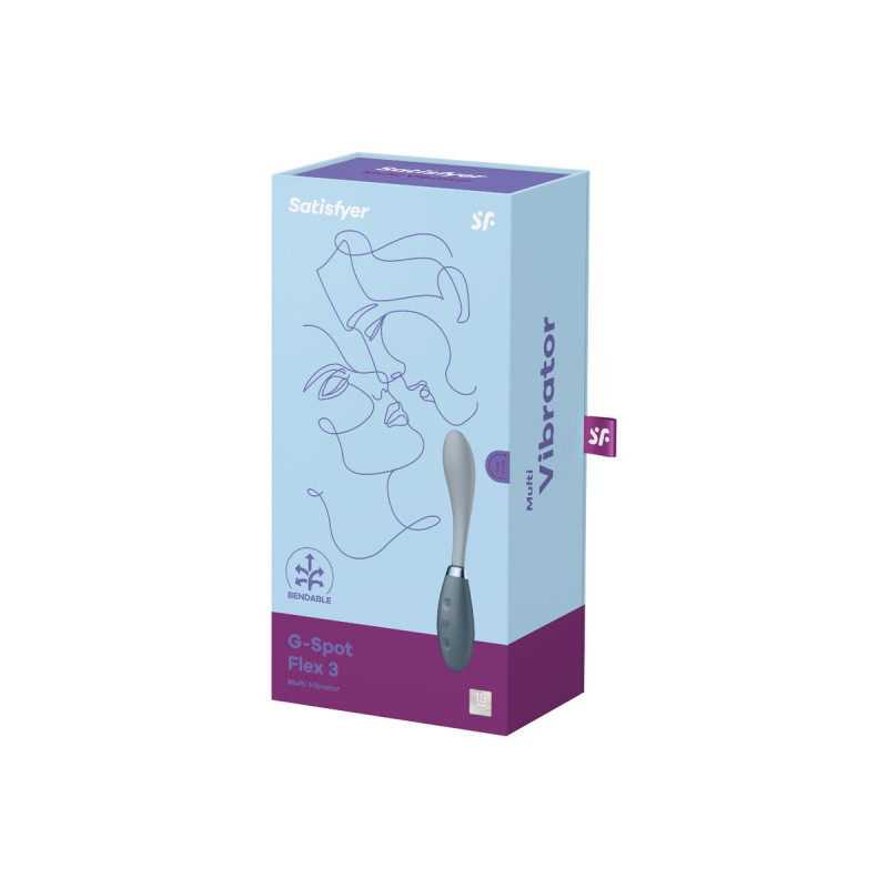 Satisfyer - G - Spot Flex 3 Multi Vibrador Gris | Vybes.it