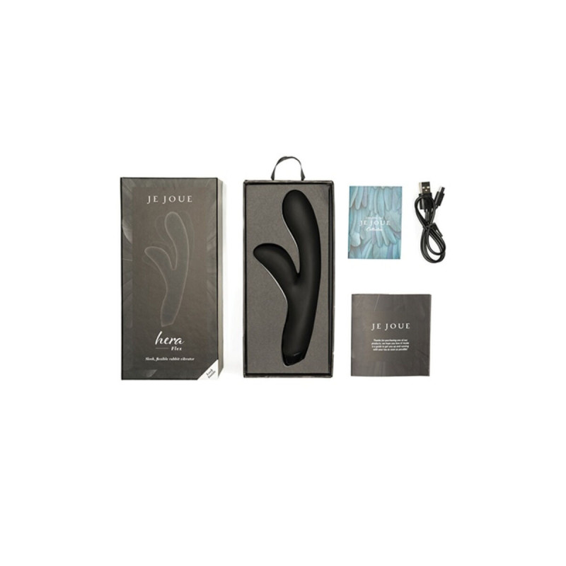 Je Joue - Hera Flex Rabbit Vibrator - Black | Vybes.it