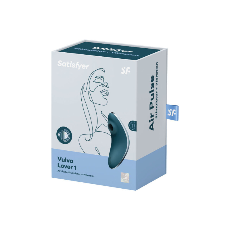 Satisfyer - Vulva Lover 1 Estimulador Y Vibrador Azul | Vybes.it
