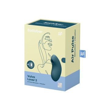 Satisfyer - Vulva Lover 2 Estimulador Y Vibrador Azul | Vybes.it