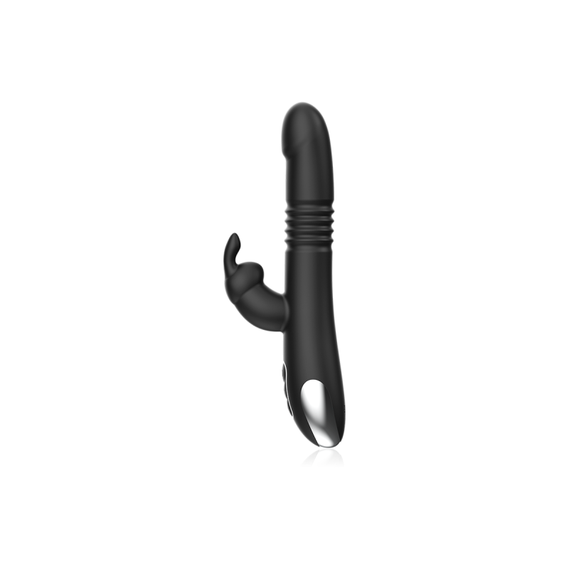 Black&Silver - Kenji Vibratore Rabbit Up & Down + Telecomando