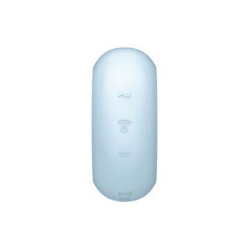 Satisfyer - Pro To Go 3 Estimulador Y Vibrador Doble Azul | Vybes.it