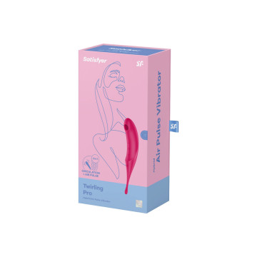 Satisfyer - Twirling Pro Estimulador Y Vibrador Rojo | Vybes.it