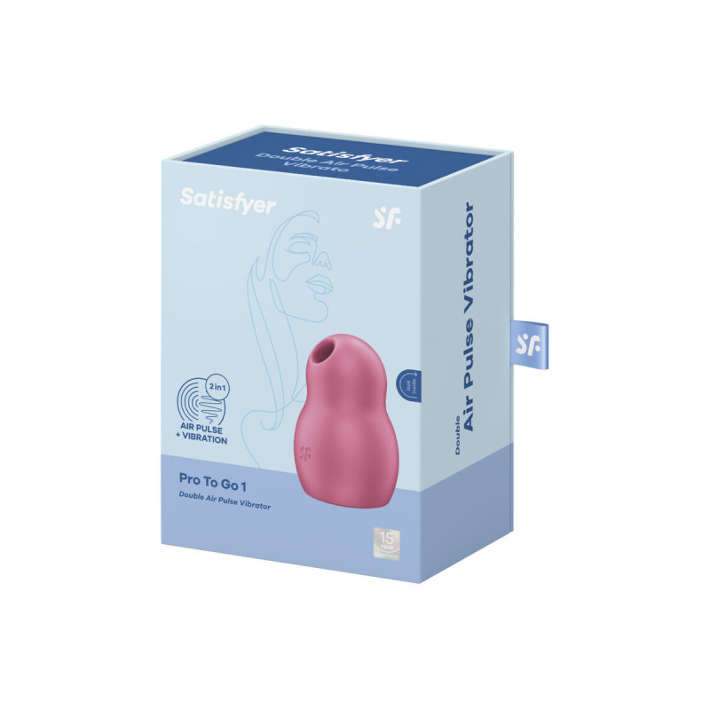 Satisfyer - Pro To Go 1 Estimulador Y Vibrador Doble Rojo | Vybes.it