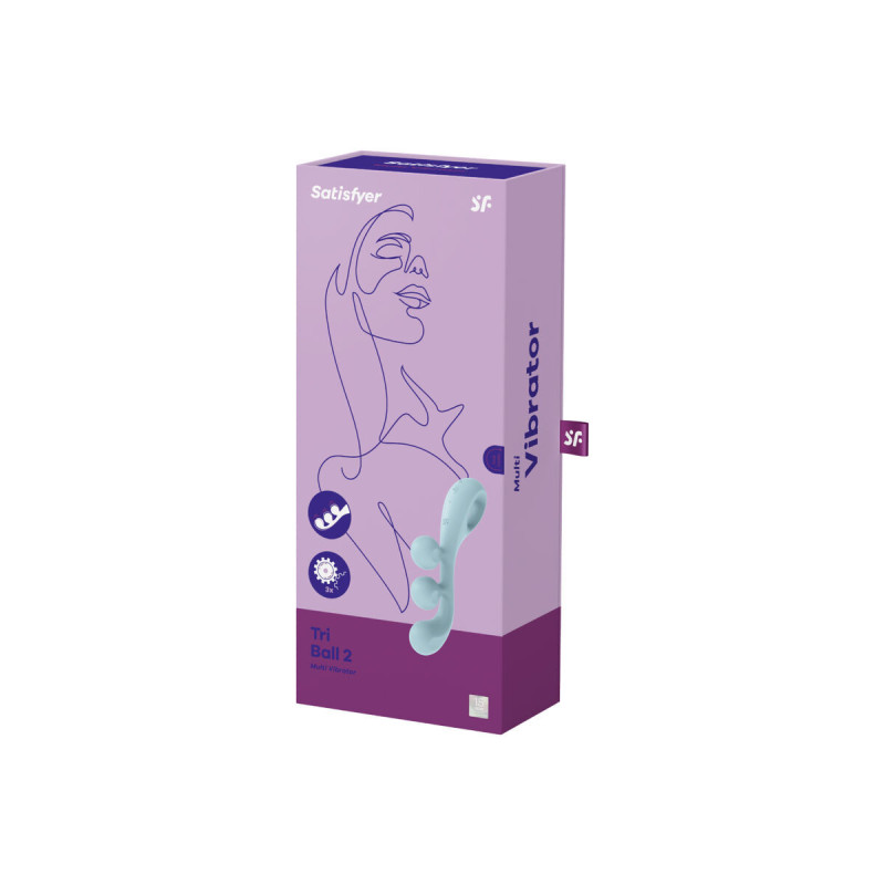 Satisfyer - Tri Ball 2 Multi Vibrador Azul | Vybes.it