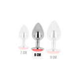 Ohmama - Plug Anal Con Cristal Rojo 8 Cm | Vybes.it