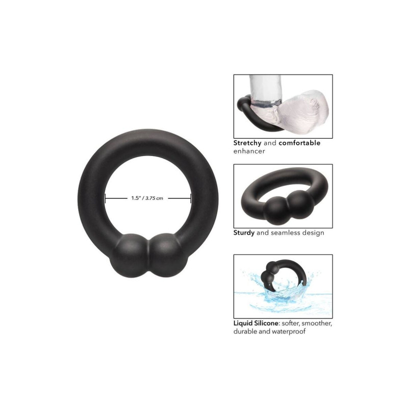 CALEXOTICS - ALPHA MUSCLE ANELLO NERO - Cockring senza vibrazione