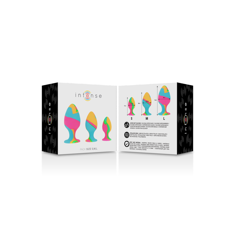 INTENSE - MEHRFARBIGE SILIKON-STECKER-SET - INTENSE ANAL TOYS - Analp…