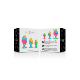INTENSE - SET DI TAPPI IN SILICONE MULTICOLORE - INTENSE ANAL TOYS -…
