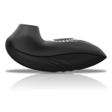 BLACK&SILVER - DRAKE DELUXE SUCKING VIBE SILICONA RECARGABLE NEGRO