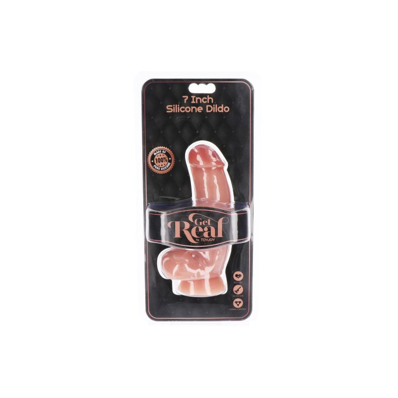 Get Real - Dildo Silicona 18 Cm Con Testículos Natural | Vybes.it