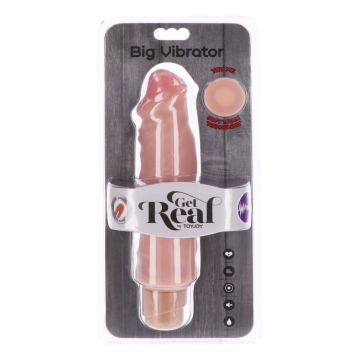 GET REAL - DUAL DENSITY BIG VIBRATOR 20,5 CM SKIN