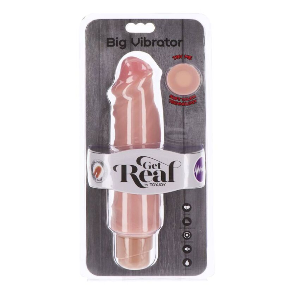 GET REAL - DUAL DENSITY BIG VIBRATOR 20,5 CM SKIN