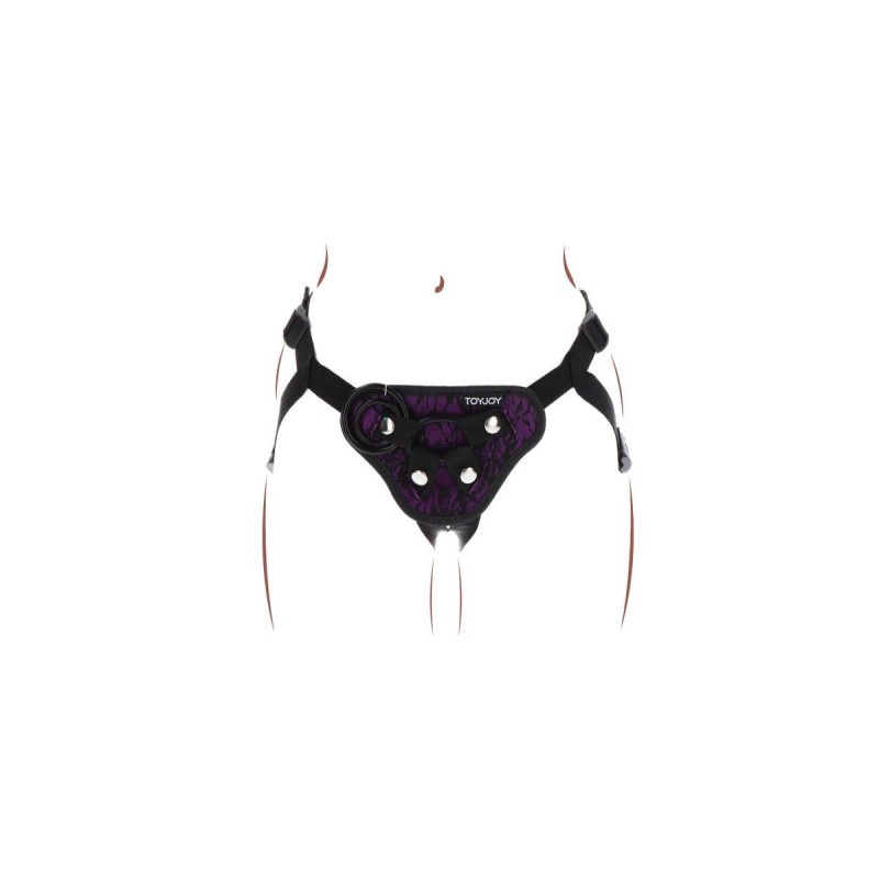 Get Real - Strap - On Lace Harnés Morado | Vybes.it