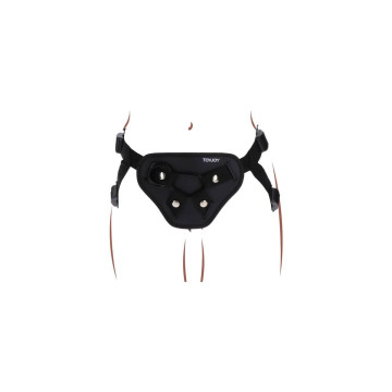 Get Real - Strap - On Deluxe Harnés Negro | Vybes.it