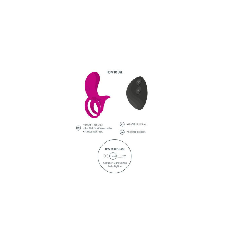 Xocoon - Anillo Vibrador Para Parejas Fucsia | Vybes.it