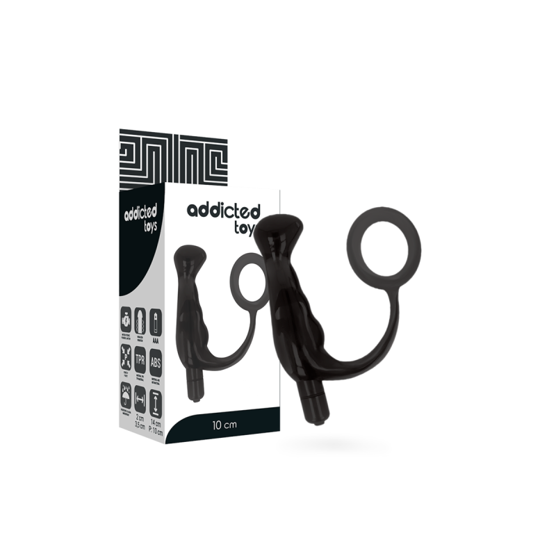 Addicted Toys - Vibrador Prostático Negro 10 Cm | Vybes.it