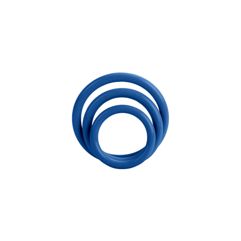 CALEXOTICS - TRI-ANELLI BLU - Accessori per il pene | Vybes.it