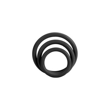 CALEXOTICS - TRI-ANNEAU NOIR - Accessoires de pénis | Vybes.it