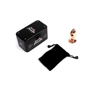 SECRETPLAY - PLUG ANAL EN MÉTAL OR ROSE PETITE TAILLE 7 CM - SECRETPL…