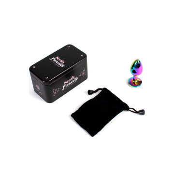 SECRETPLAY - METAL BUTT PLUG RAINBOW SMALL SIZE 7 CM - SECRETPLAY TOY…