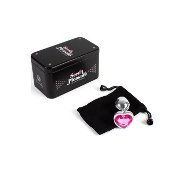 SECRETPLAY - PLUG ANAL EN MÉTAL COEUR FUCHSIA PETITE TAILLE 7 CM - SE…