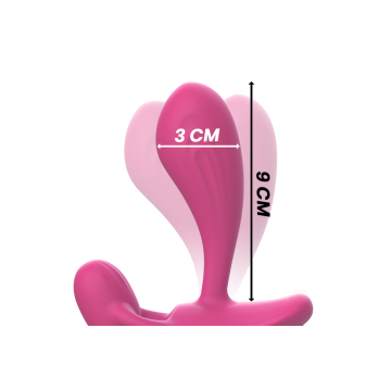Intense - Télécommande Anal Shelly Plug Rose | Vybes.it