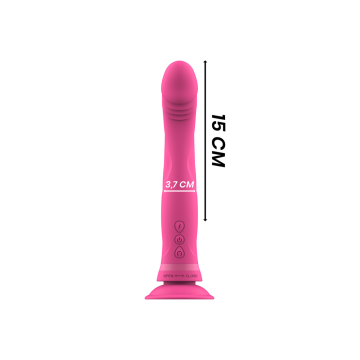 Intense - Michelangelo Dildo Vibrador Silicona Rosa | Vybes.it