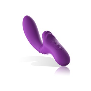 Intense - Harry Vibrador Flexible Con Lengua Morado | Vybes.it