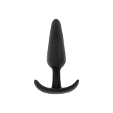 Black&Silver - Kael Silicone Anal Plug With Medium Handle | Vybes.it