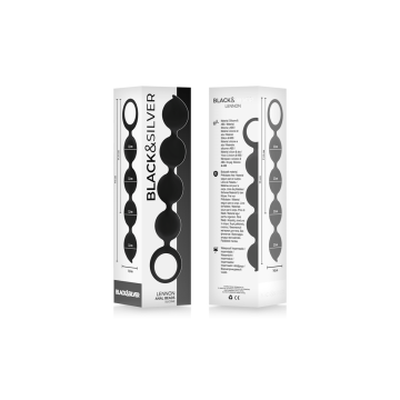 Black&Silver - Lennon Rosario Anal 4 Esferas Silicona 15 Cm |