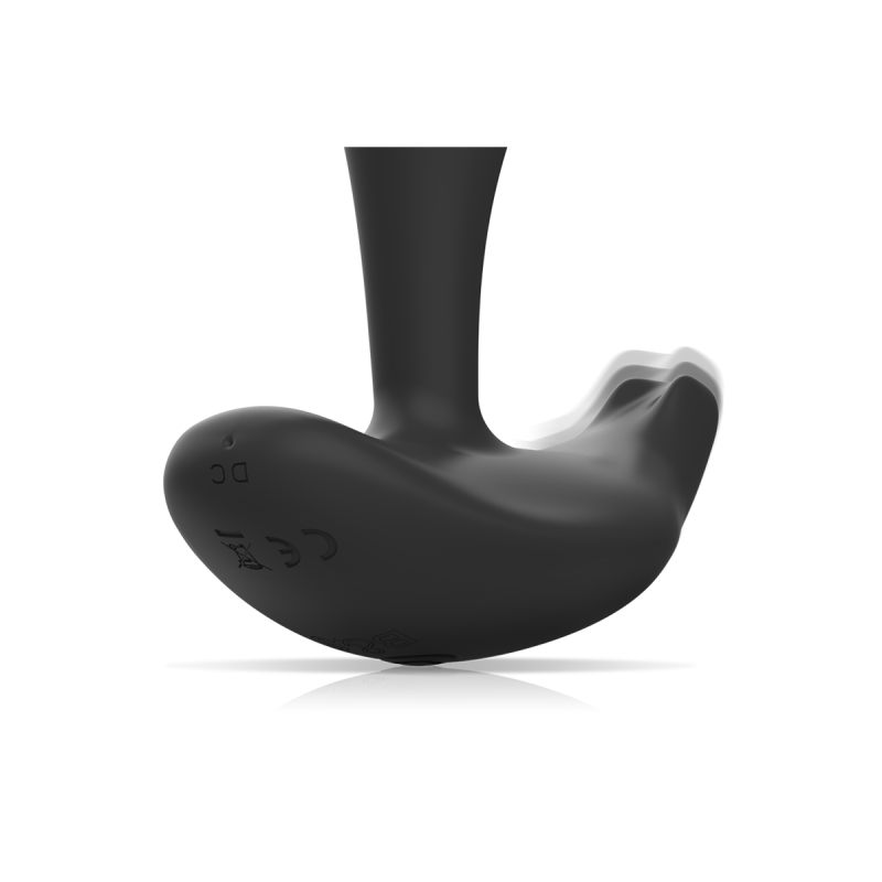 Black&Silver - Télécommande En Silicone Pour Plug Anal Dwayne |