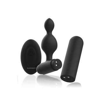 Black&Silver - Tucker Kleine Analstecker Aus Silikon Mit