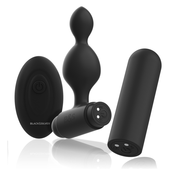 BLACK&SILVER - TUCKER PEQUEÑO PLUG ANAL SILICONA CONTROL REMOTO
